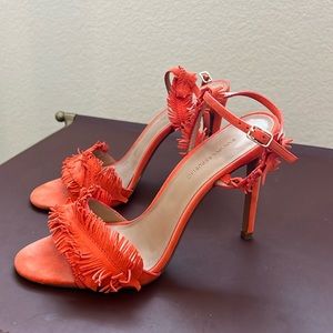 Suede tassel banana republic, high heels. Size 8.5.